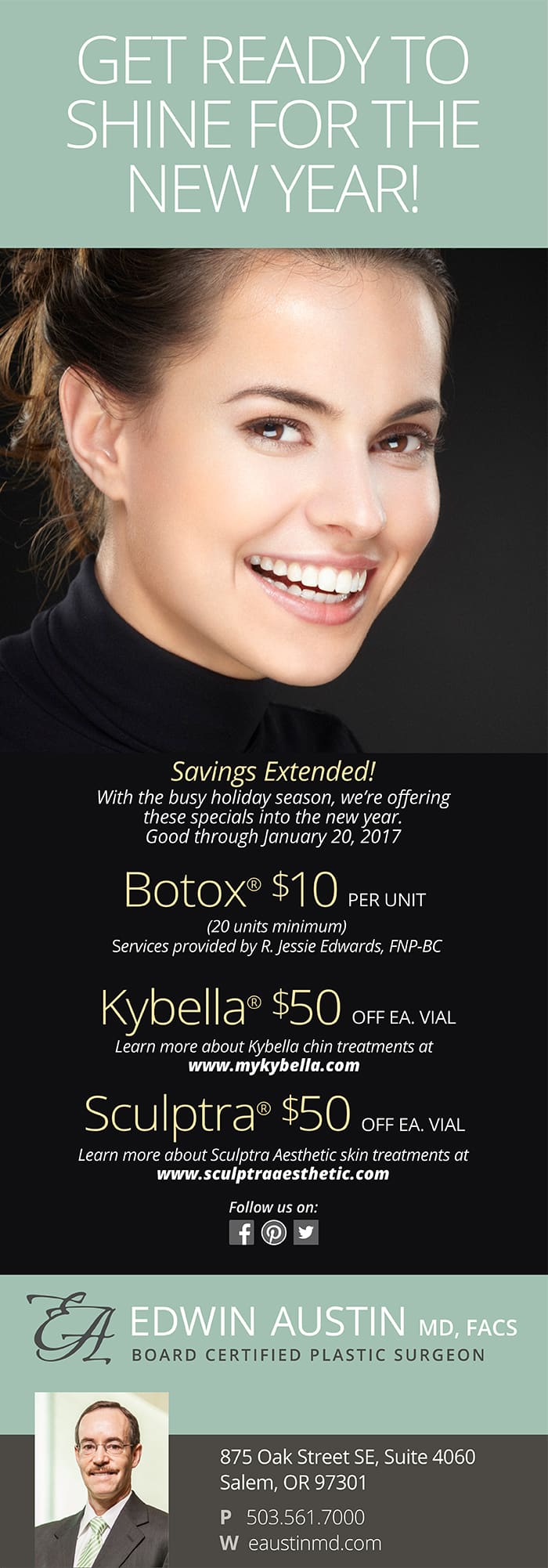 January Special Kybella Botox Sculptra